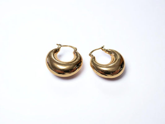 Aretes Luna Dorada